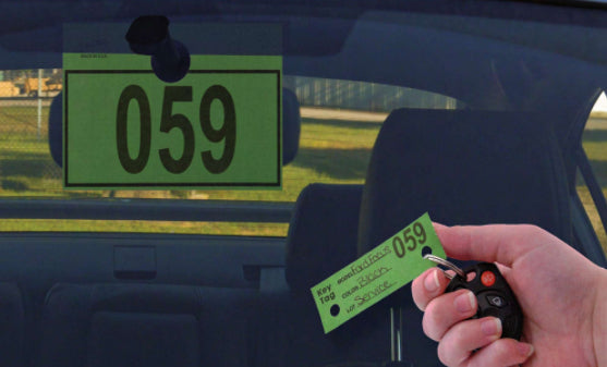 Colored 4-Part Service Dispatch Numbered Hang Tags (Package of 1000)