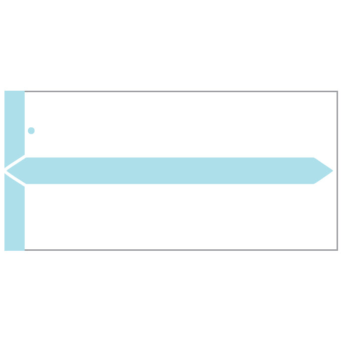 Periwinkle GBS Name Labels 1-1/2" x 3-1/8"- Pack of 1000