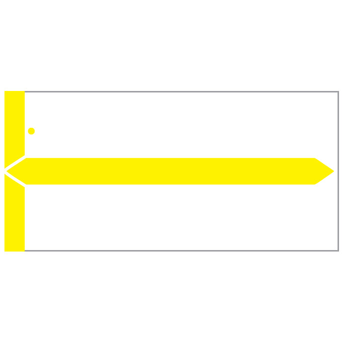 Yellow GBS Name Labels 1-1/2" x 3-1/8"- Pack of 1000