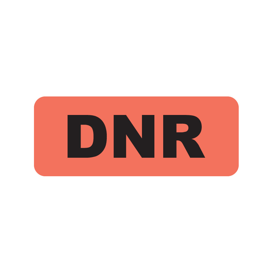 A1014 DNR- Fluorescent Red 2-1/4" X 7/8" (Roll of 420)