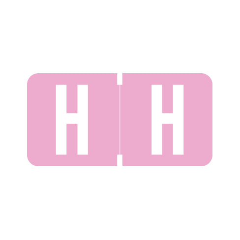 Tab 1278 "H" Labels 1/2" X 1" Vinyl- Roll of 500