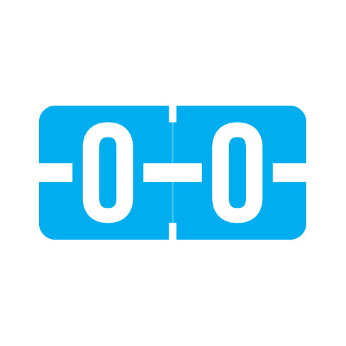 Tab 1278 "O" Labels 1/2" X 1" Vinyl- Roll of 500