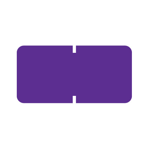 Tab Solid Purple Labels 1/2" X 1" Vinyl- Roll of 1000