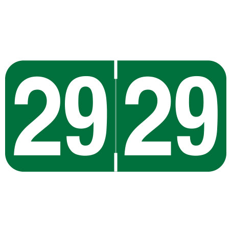 Ames Year 29 Labels, 3/4" X 1-1/2" Laminated- Roll of 500