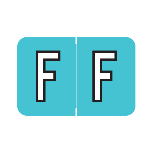 Barkley ACPM "F" Labels 1" X 1-1/2" Laminated- Roll of 500