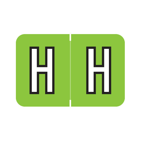 Barkley ACPM "H" Labels 1" X 1-1/2" Laminated- Roll of 500