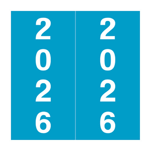 IFC Year 2026 labels, 1-7/8H x 1-7/8W Laminated- Roll of 500