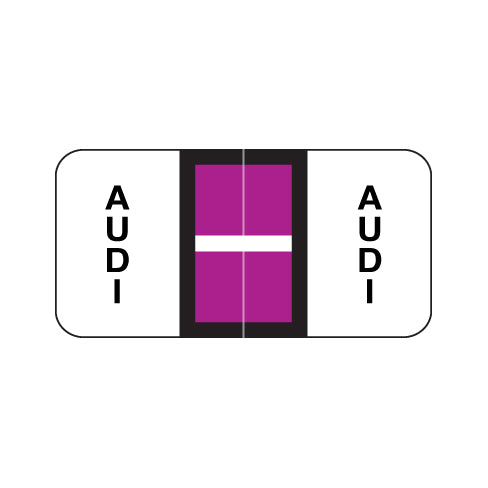Reynolds & Reynolds Automotive Audi Labels 3/4" X 1-1/2" Laminated- Ring Binder Pack of 270