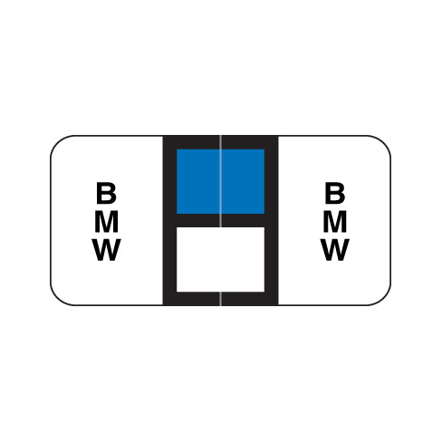 Reynolds & Reynolds Automotive BMW Labels 3/4" X 1-1/2" Laminated- Ring Binder Pack of 270