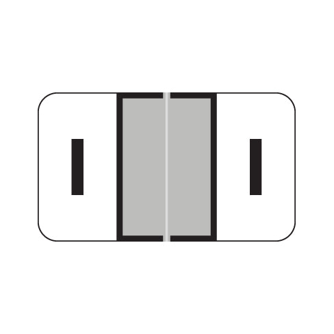 Control-O-Fax 2300 "I" Labels 15/16" X 1-5/8" Laminated- Pack of 225