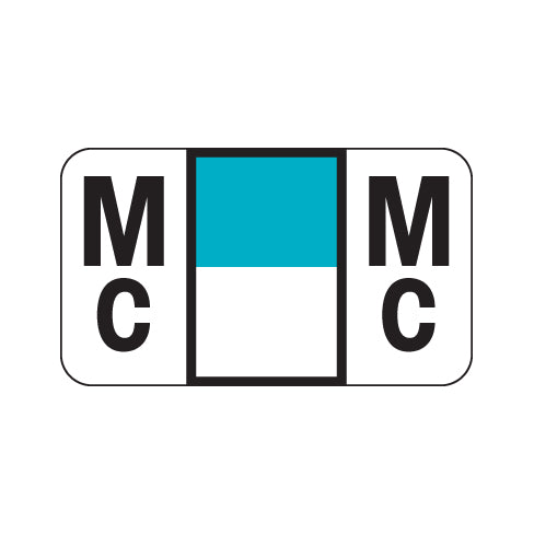 Control-O-Fax 2300 "MC" Labels 15/16" X 1-5/8" Laminated- Pack of 225