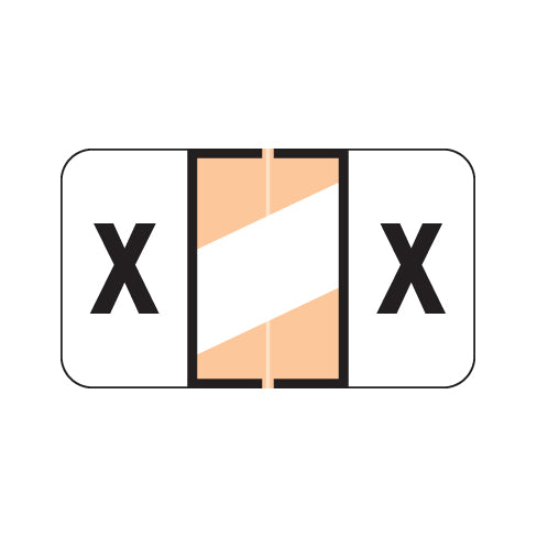 Control-O-Fax 2300 "X" Labels 15/16" X 1-5/8" Laminated- Pack of 225