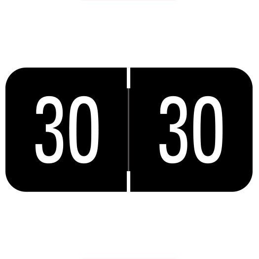 Digi Color Year 30 Labels, 3/4" X 1-1/2" - Roll of 500
