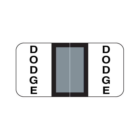 Reynolds & Reynolds Automotive Dodge Labels 3/4" X 1-1/2" Laminated- Ring Binder Pack of 270