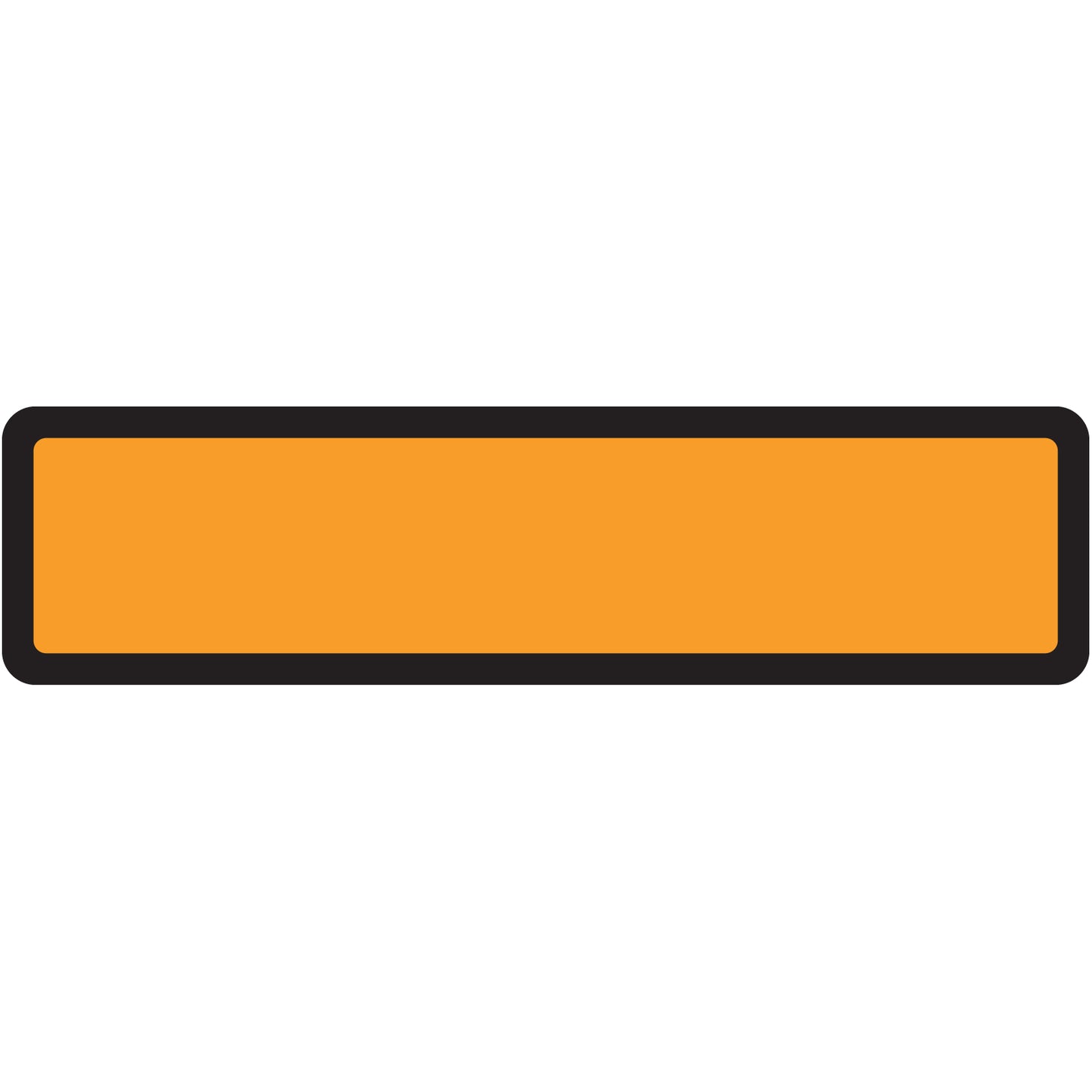 Orange Blank Ring Binder Labels 1-3/8" x 5-3/8"- Roll of 200