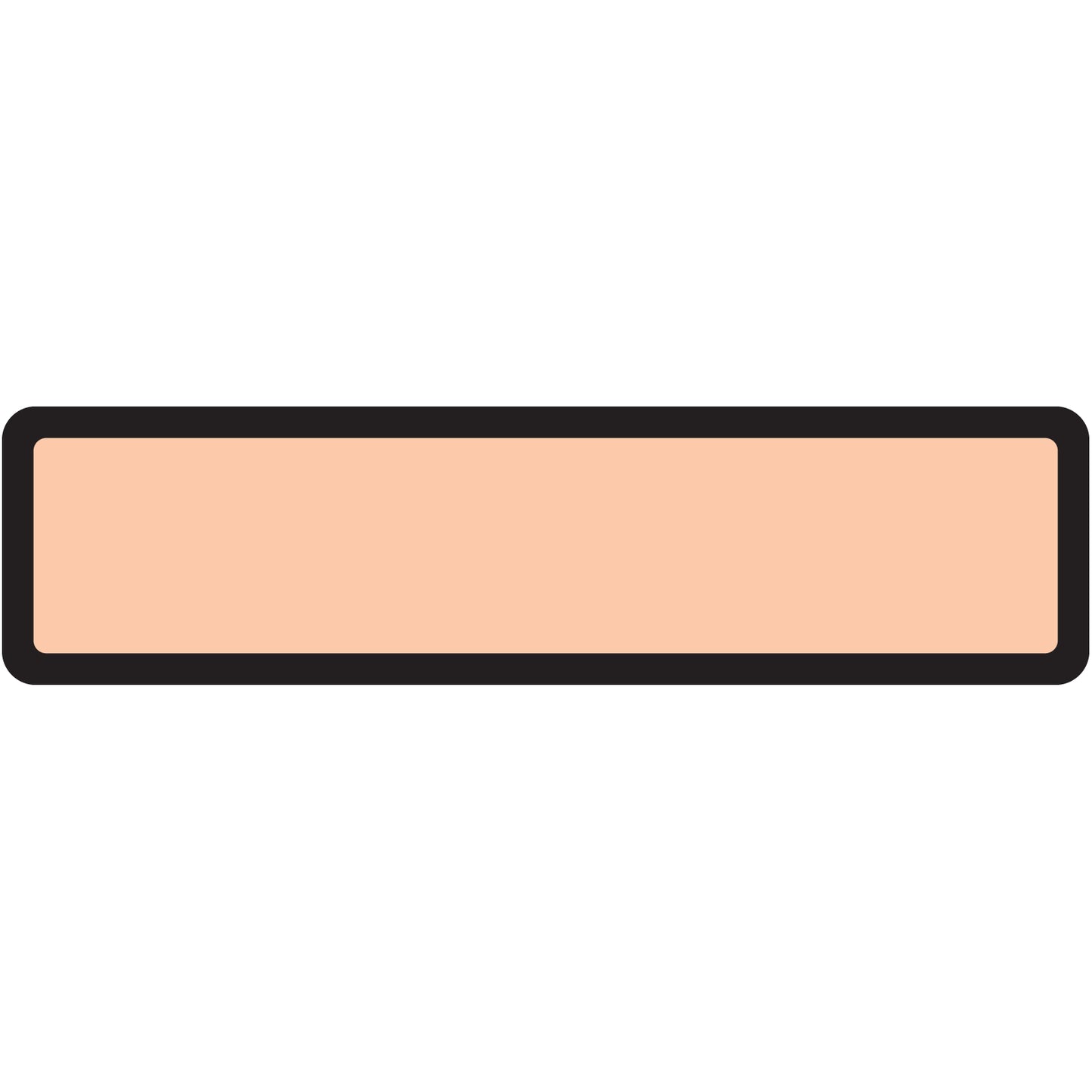 Peach Blank Ring Binder Labels 1-3/8" x 5-3/8"- Roll of 200