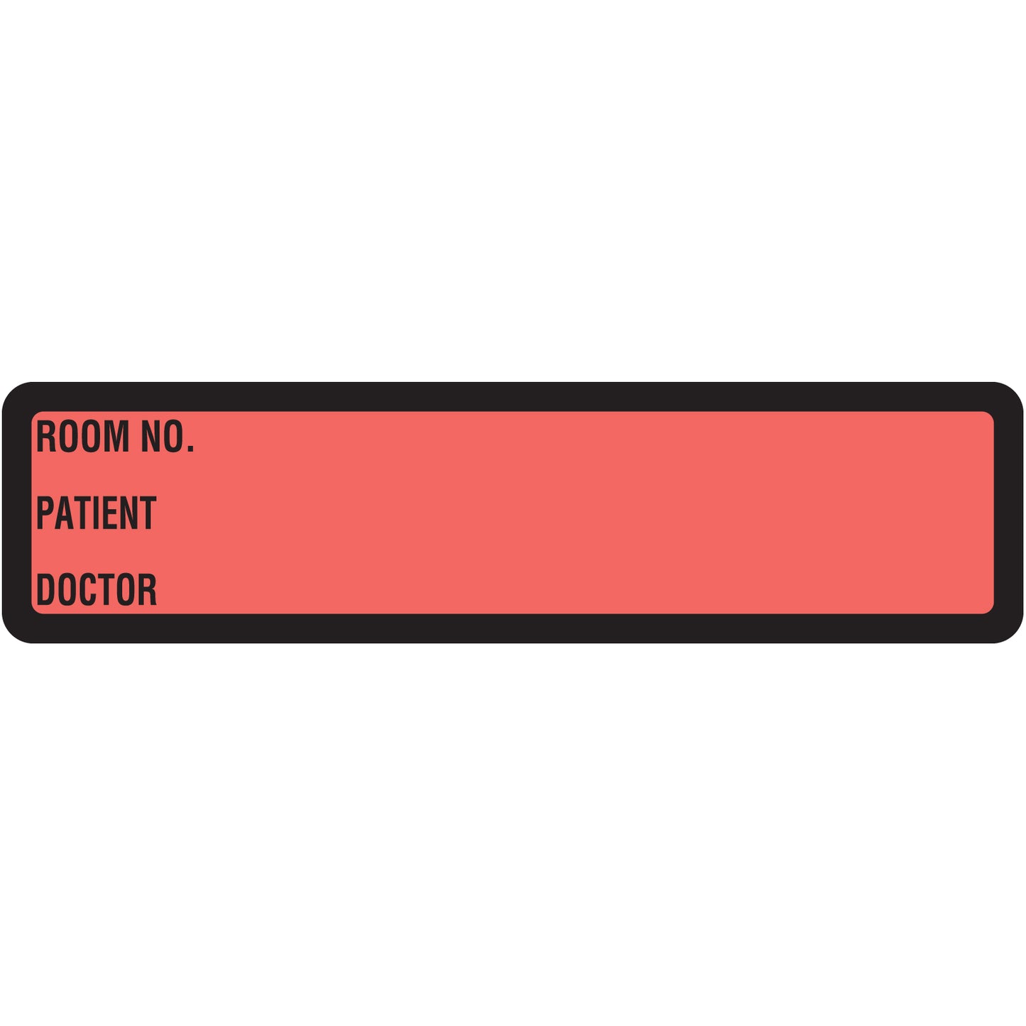 Salmon Printed Ring Binder Labels 1-3/8" x 5-3/8"- Roll of 200