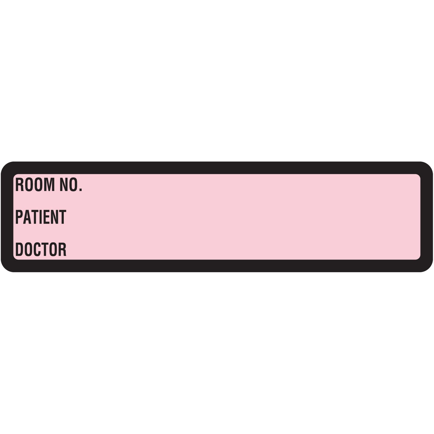 Pink Printed Ring Binder Labels 1-3/8" x 5-3/8"- Roll of 200
