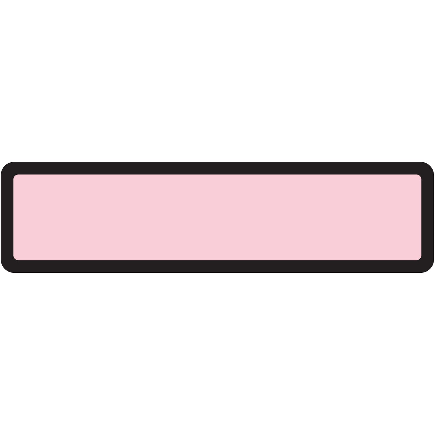 Pink Blank Ring Binder Labels 1-3/8" x 5-3/8"- Roll of 200