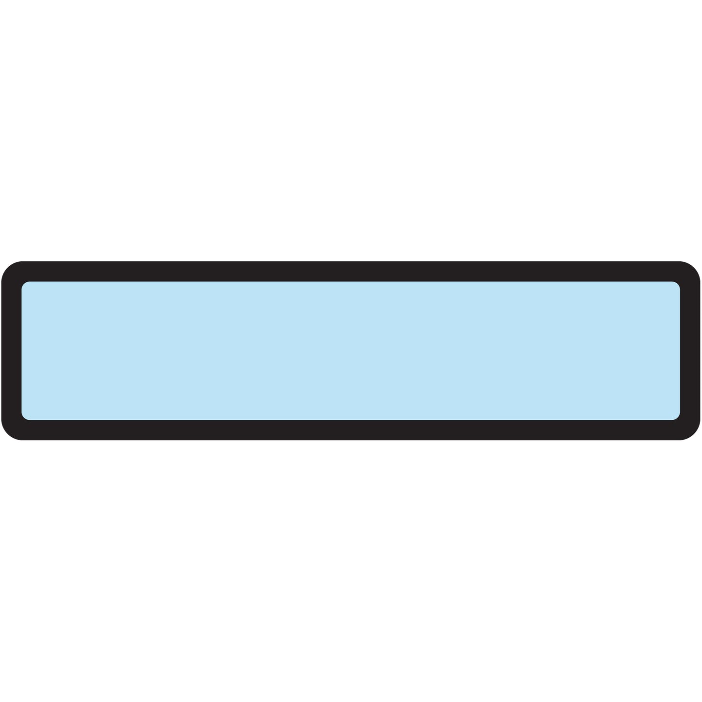 Light Blue Blank Ring Binder Labels 1-3/8" x 5-3/8"- Roll of 200