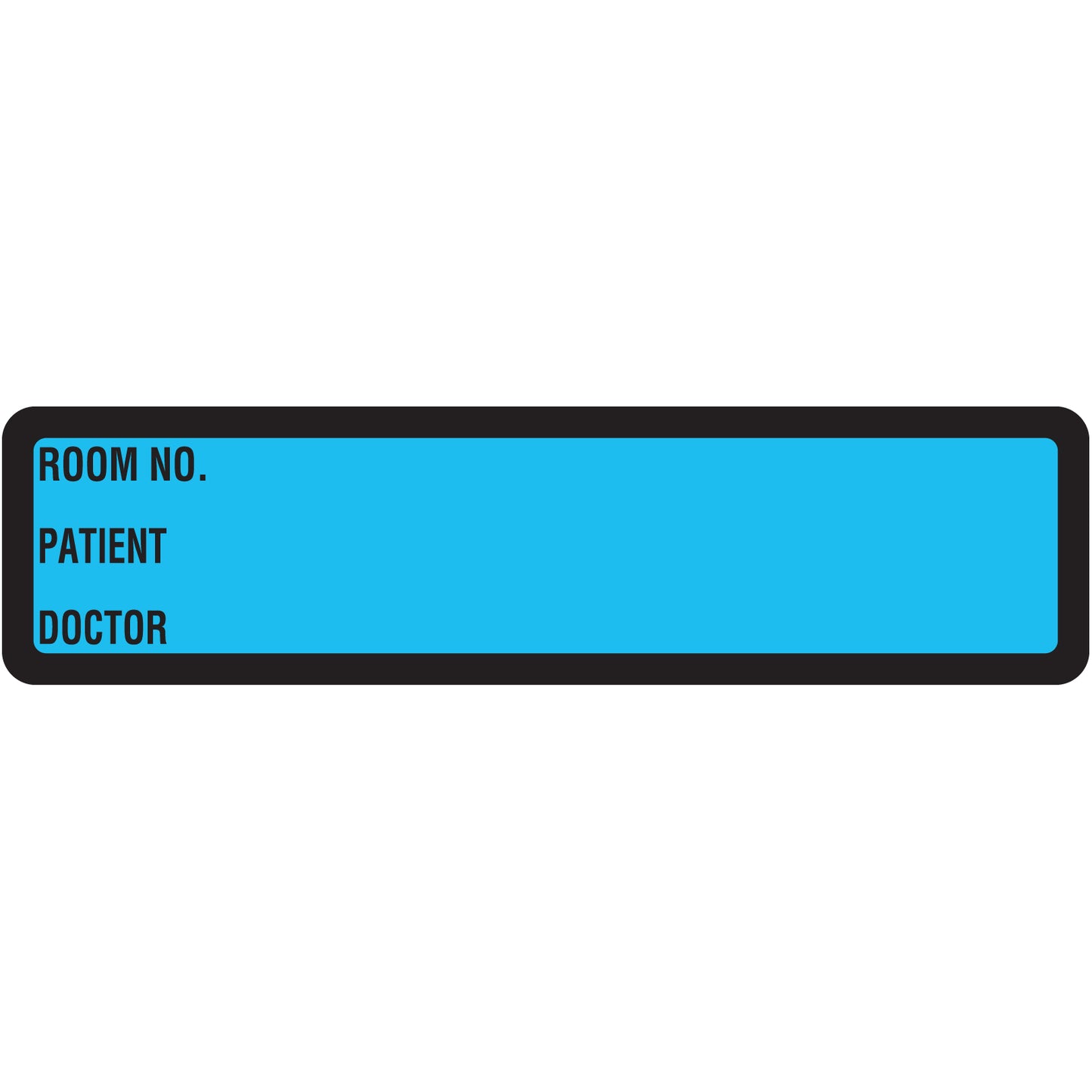 Blue Printed Ring Binder Labels 1-3/8" x 5-3/8"- Roll of 200