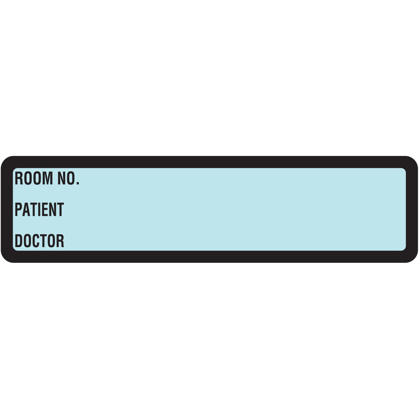 Aqua Printed Ring Binder Labels 1-3/8" x 5-3/8"- Roll of 200
