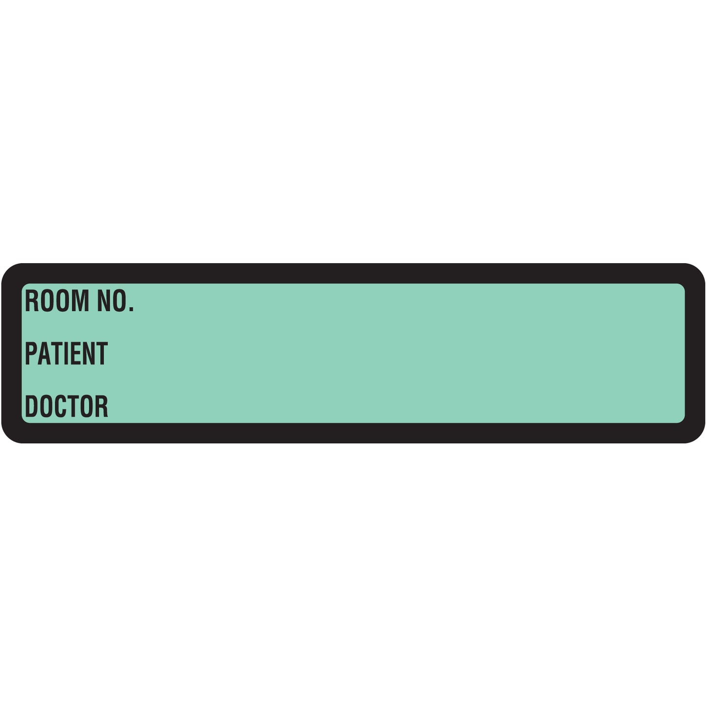 Mint Green Printed Ring Binder Labels 1-3/8" x 5-3/8"- Roll of 200