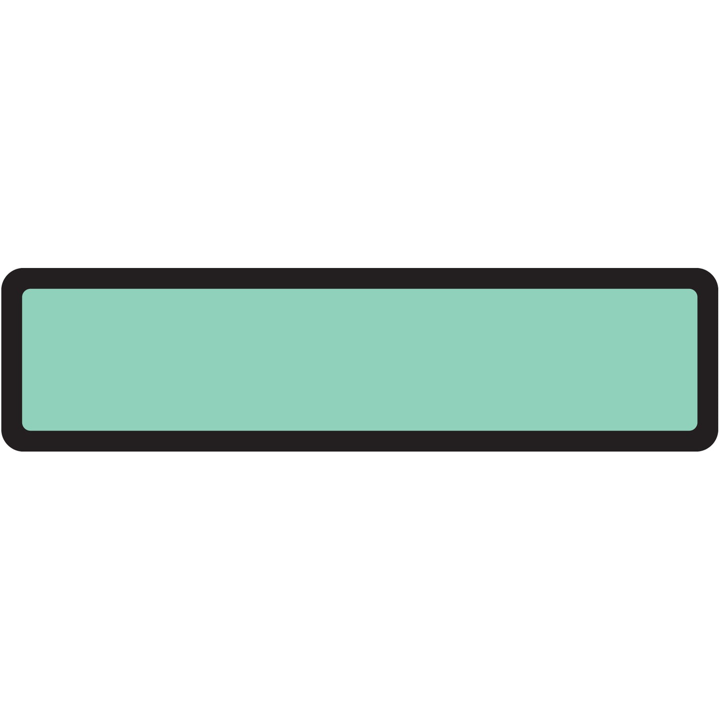 Mint Green Blank Ring Binder Labels 1-3/8" x 5-3/8"- Roll of 200