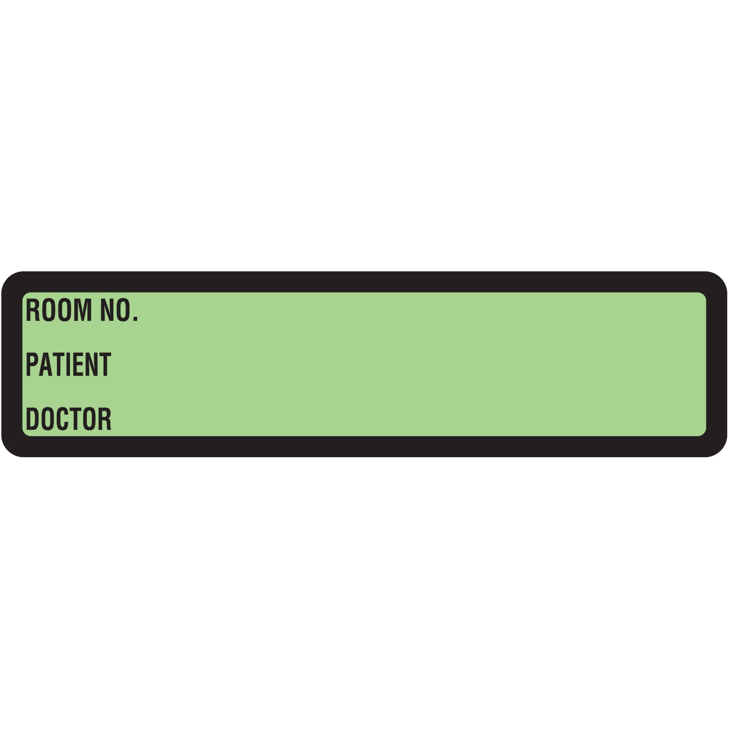 Lime Printed Ring Binder Labels 1-3/8" x 5-3/8"- Roll of 200