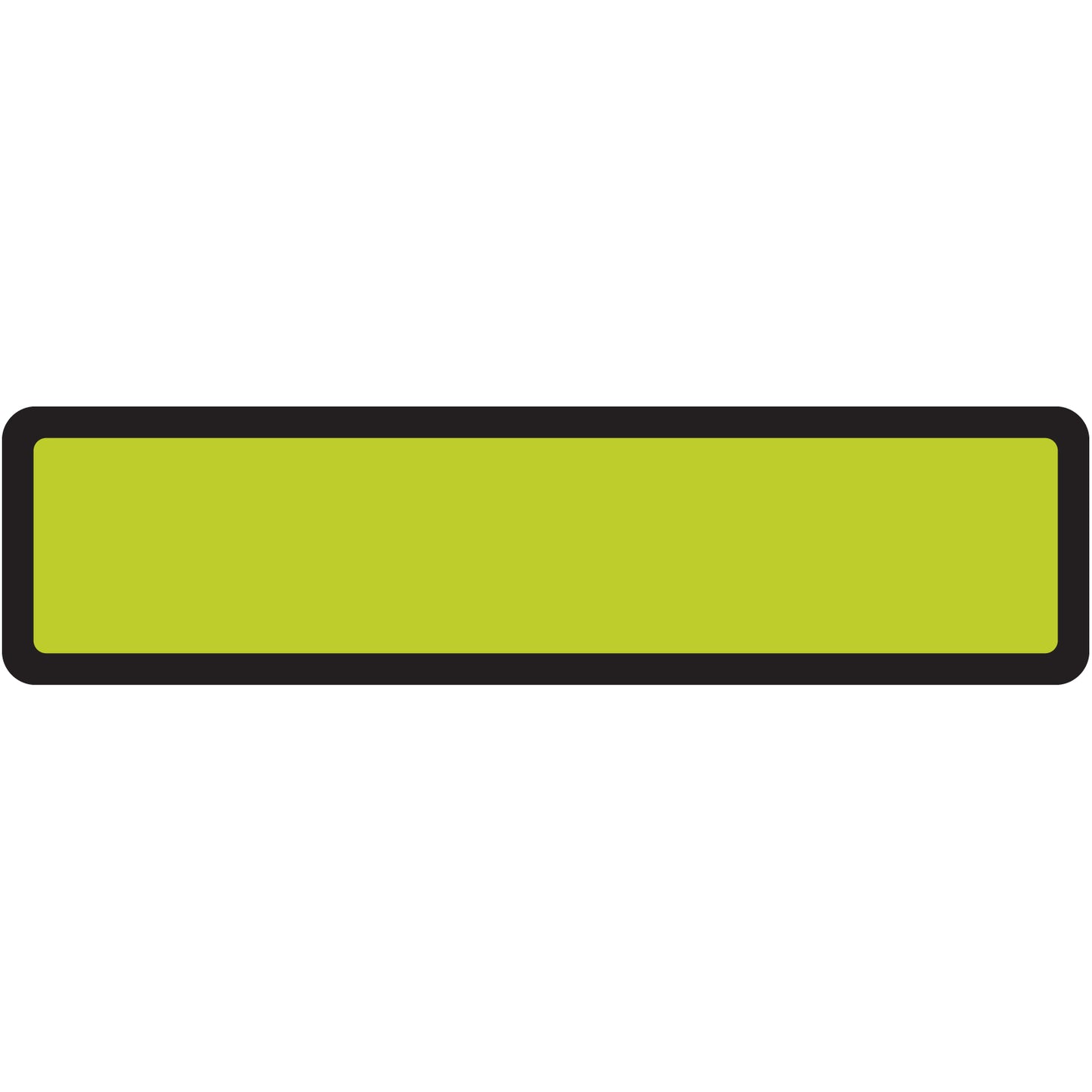 Chartreuse Blank Ring Binder Labels 1-3/8" x 5-3/8"- Roll of 200