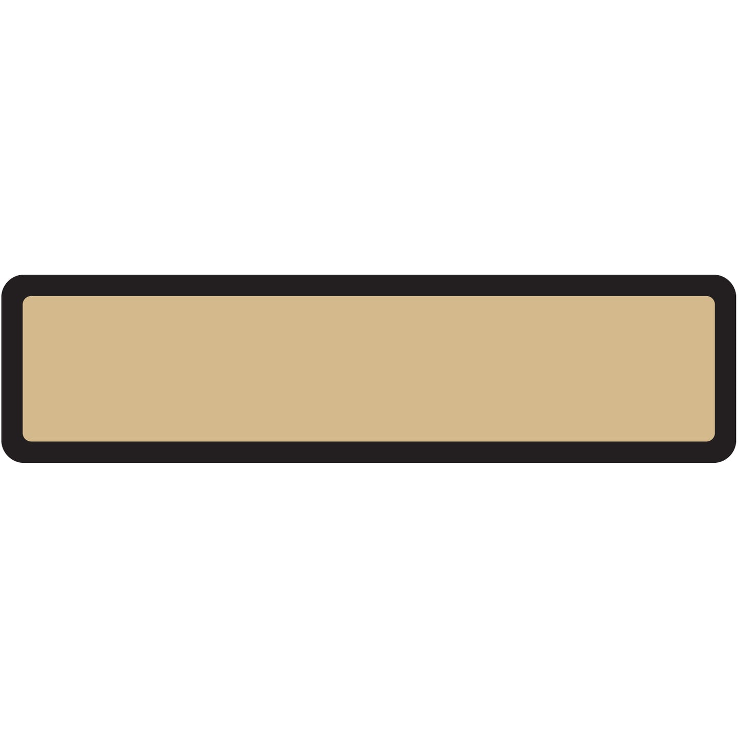 Brown Blank Ring Binder Labels 1-3/8" x 5-3/8"- Roll of 200