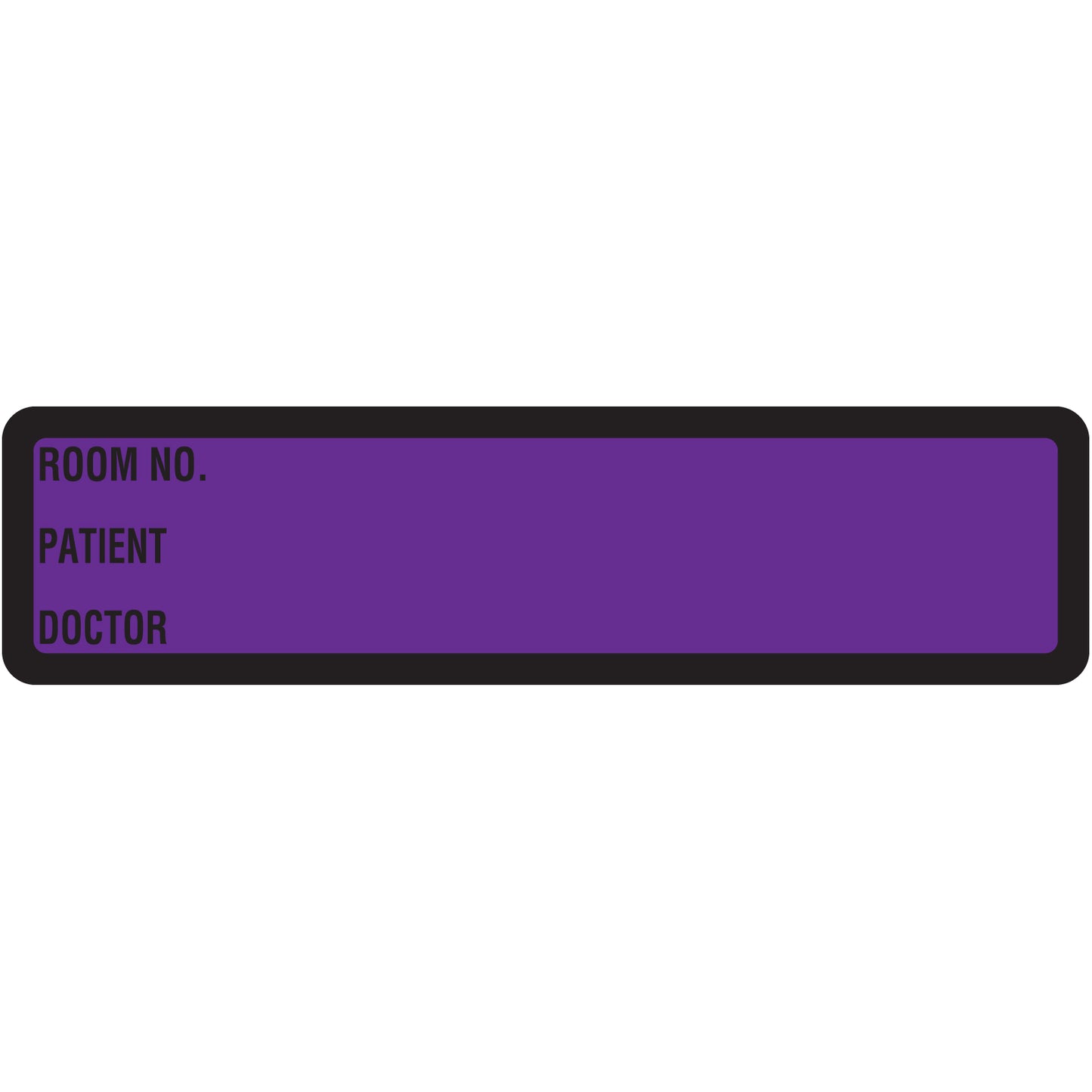 Purple Printed Ring Binder Labels 1-3/8" x 5-3/8"- Roll of 200