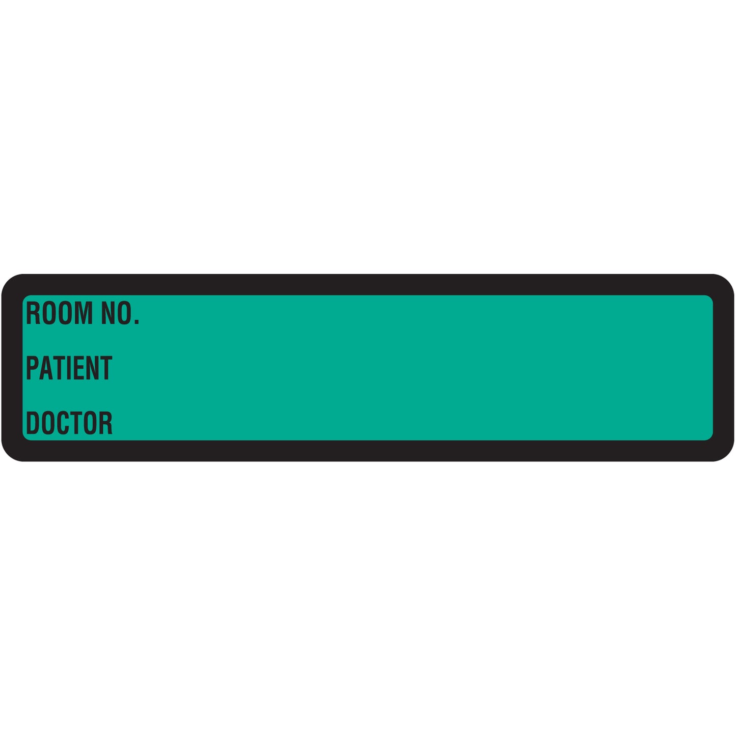 Green Printed Ring Binder Labels 1-3/8" x 5-3/8"- Roll of 200