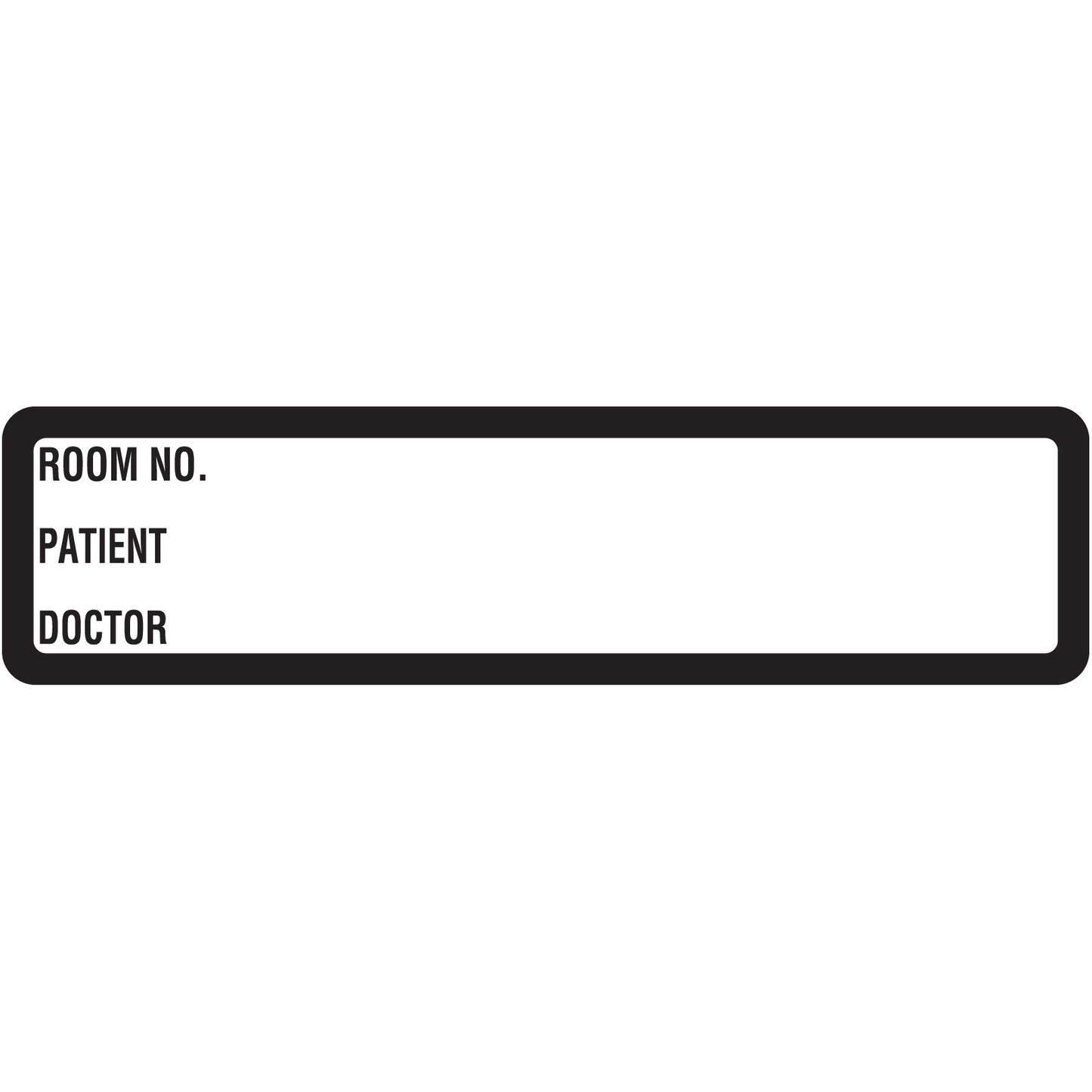 White Printed Ring Binder Labels 1-3/8" x 5-3/8"- Roll of 200
