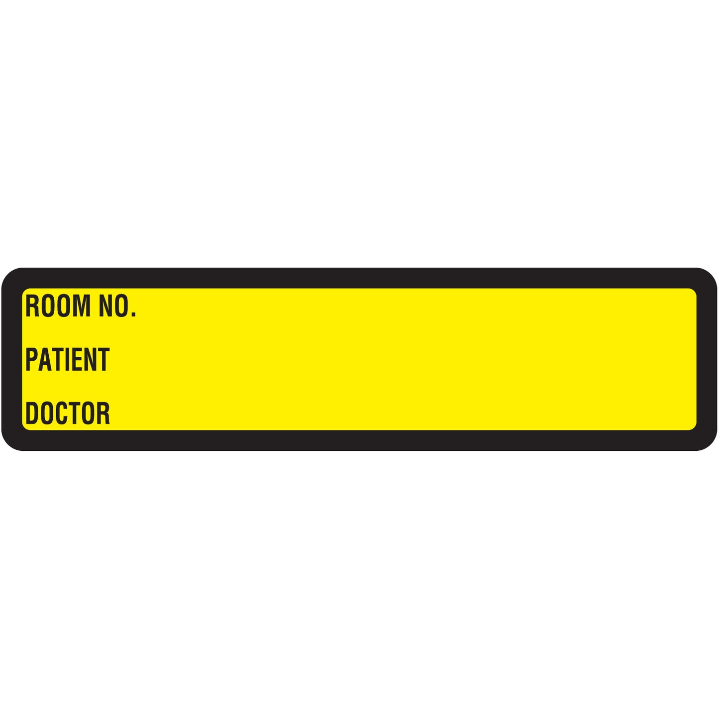 Yellow Printed Ring Binder Labels 1-3/8" x 5-3/8"- Roll of 200