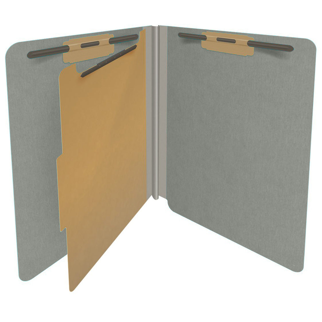18 Pt. Classification Folders, Full Cut End Tab, Letter Size, 1 Divider (Box of 10)