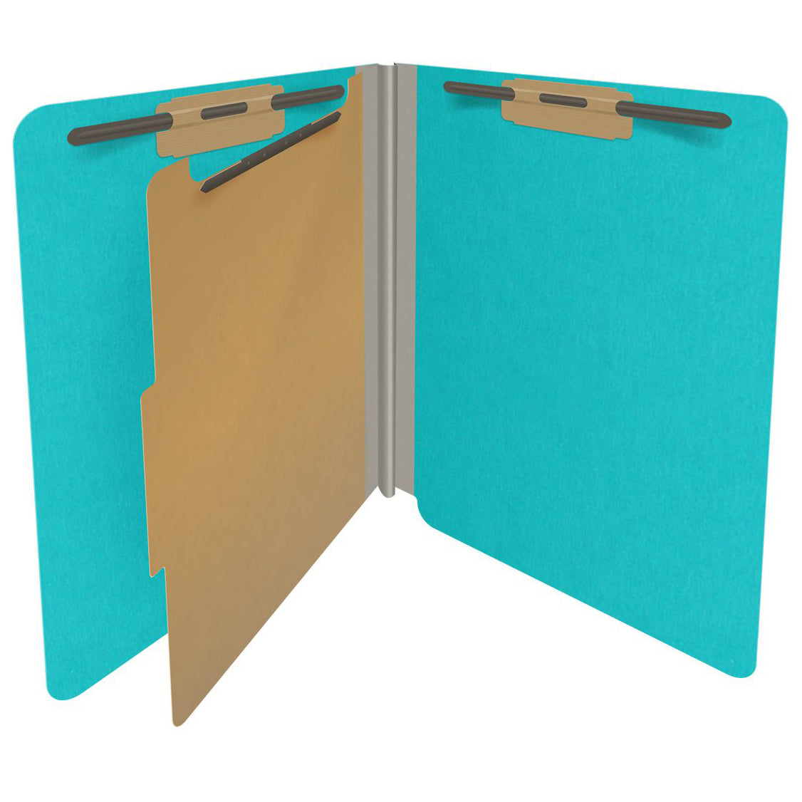 18 Pt. Classification Folders, Full Cut End Tab, Letter Size, 1 Divider (Box of 10)