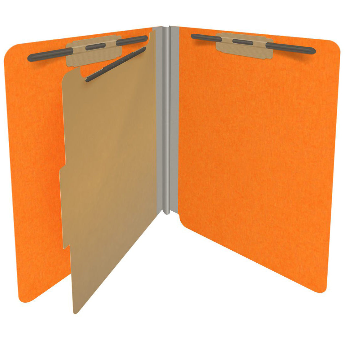 18 Pt. Classification Folders, Full Cut End Tab, Letter Size, 1 Divider (Box of 10)