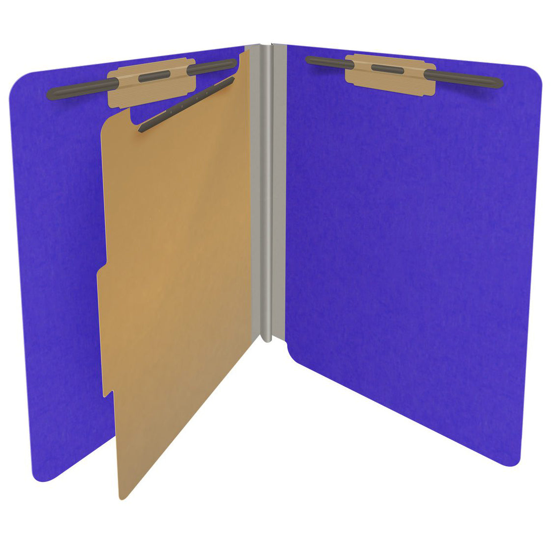 18 Pt. Classification Folders, Full Cut End Tab, Letter Size, 1 Divider (Box of 10)