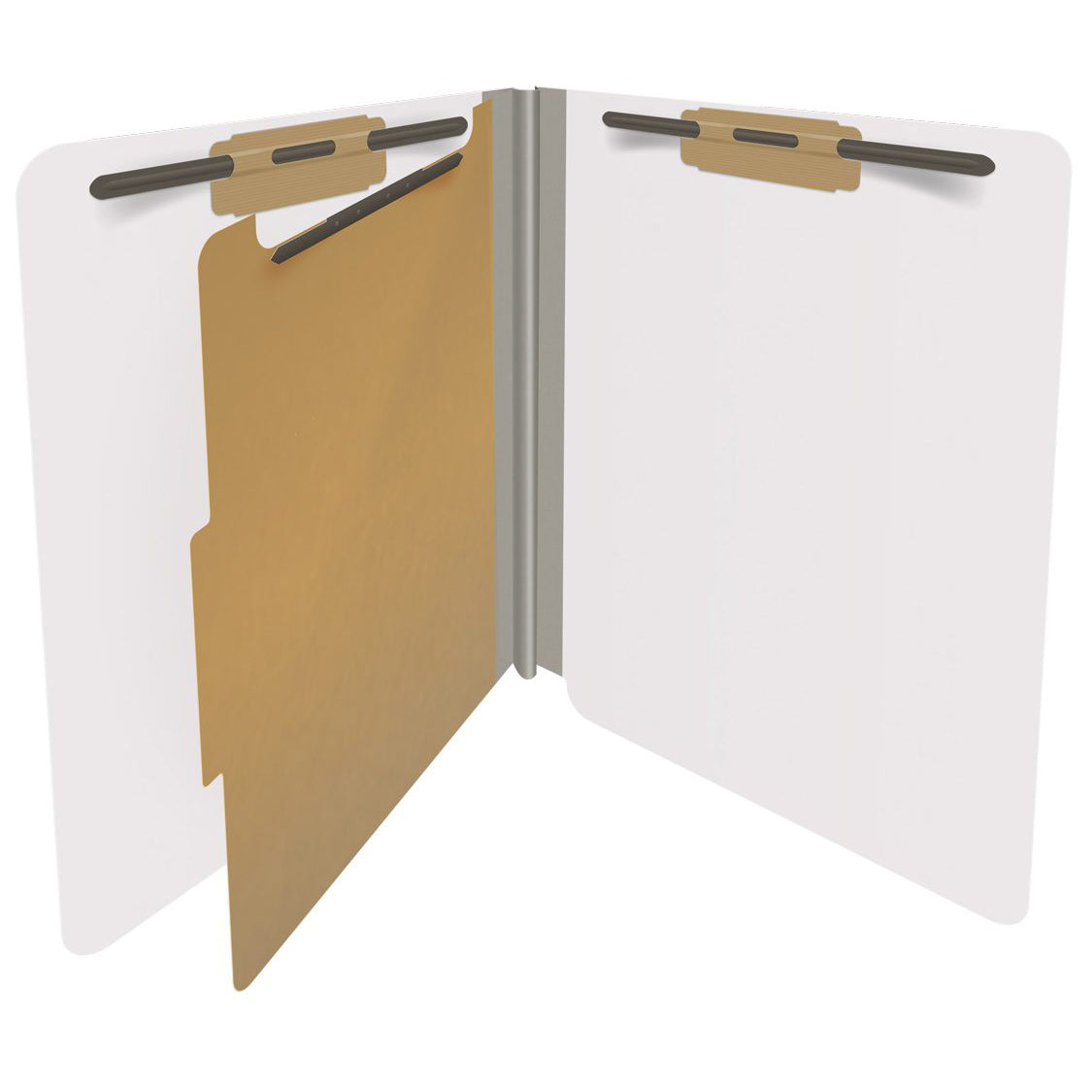 18 Pt. Classification Folders, Full Cut End Tab, Letter Size, 1 Divider (Box of 10)