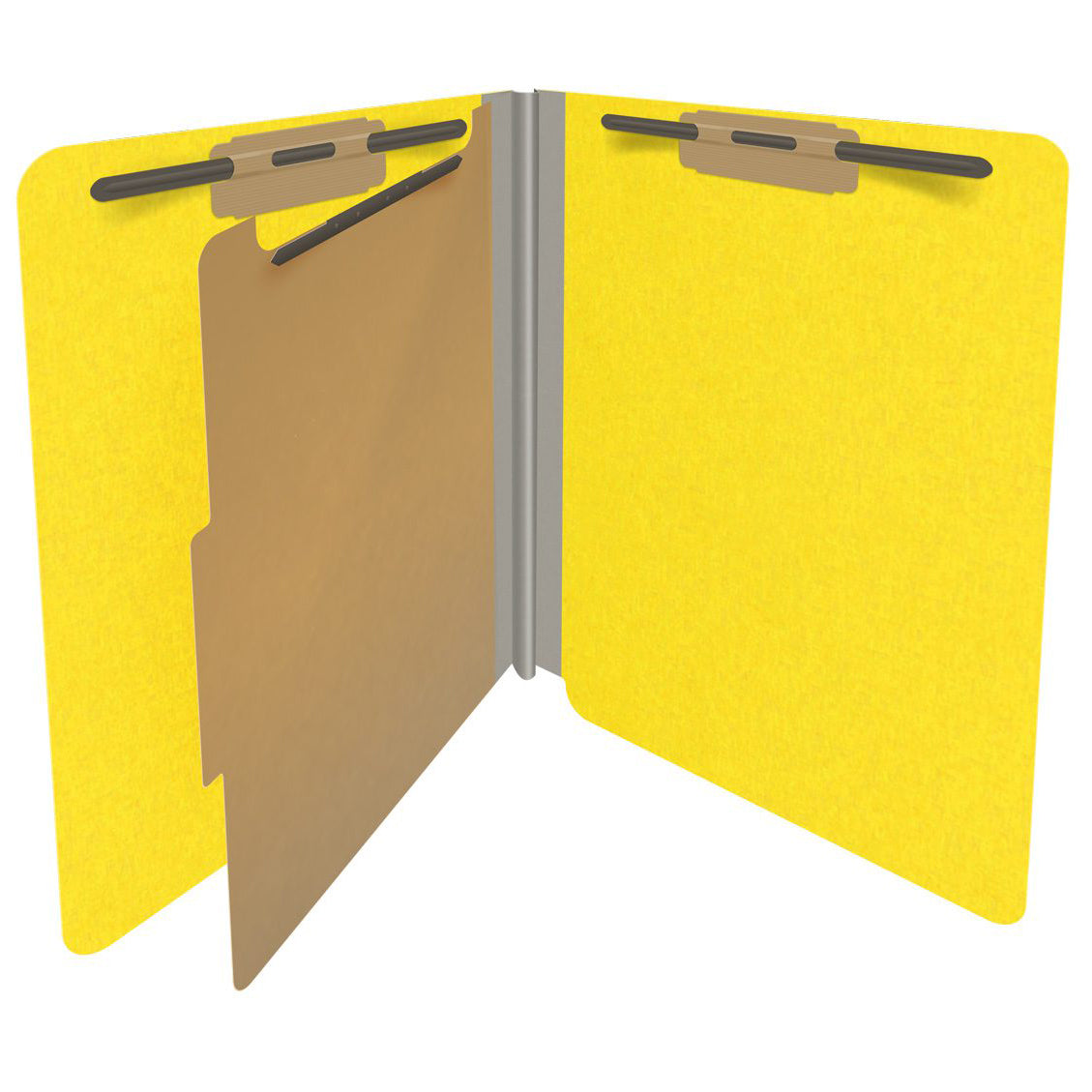18 Pt. Classification Folders, Full Cut End Tab, Letter Size, 1 Divider (Box of 10)