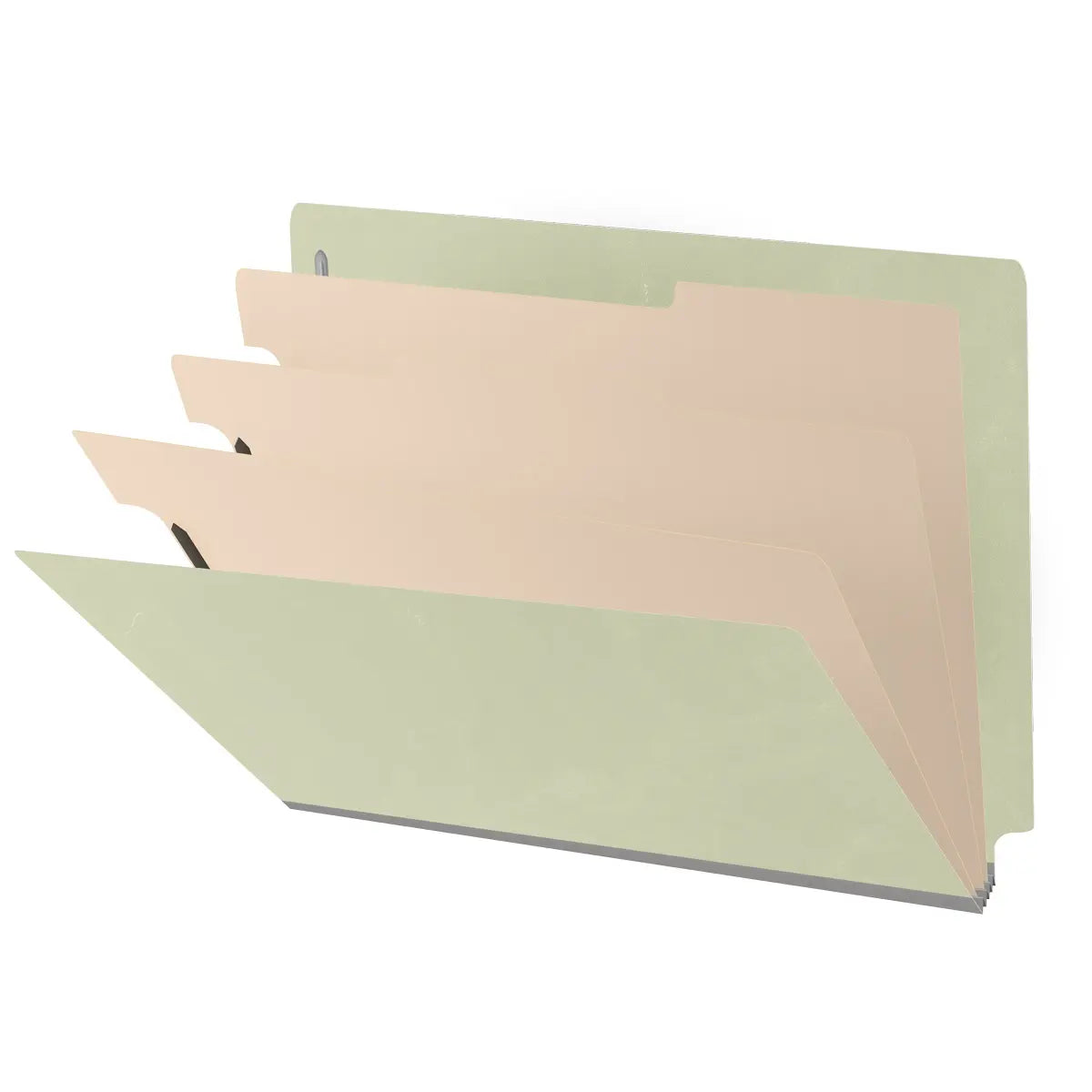 25 Pt. Pressboard Classification Folders, Full Cut End Tab, Letter Size, 3 Dividers (Box of 10)