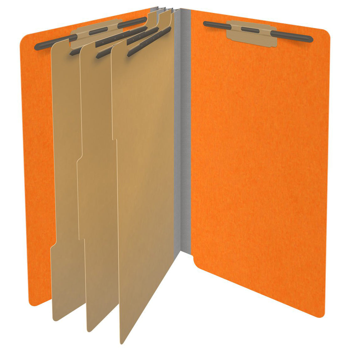 18 Pt. Classification Folders, Full Cut End Tab, Legal Size, 3 Dividers (Box of 10)