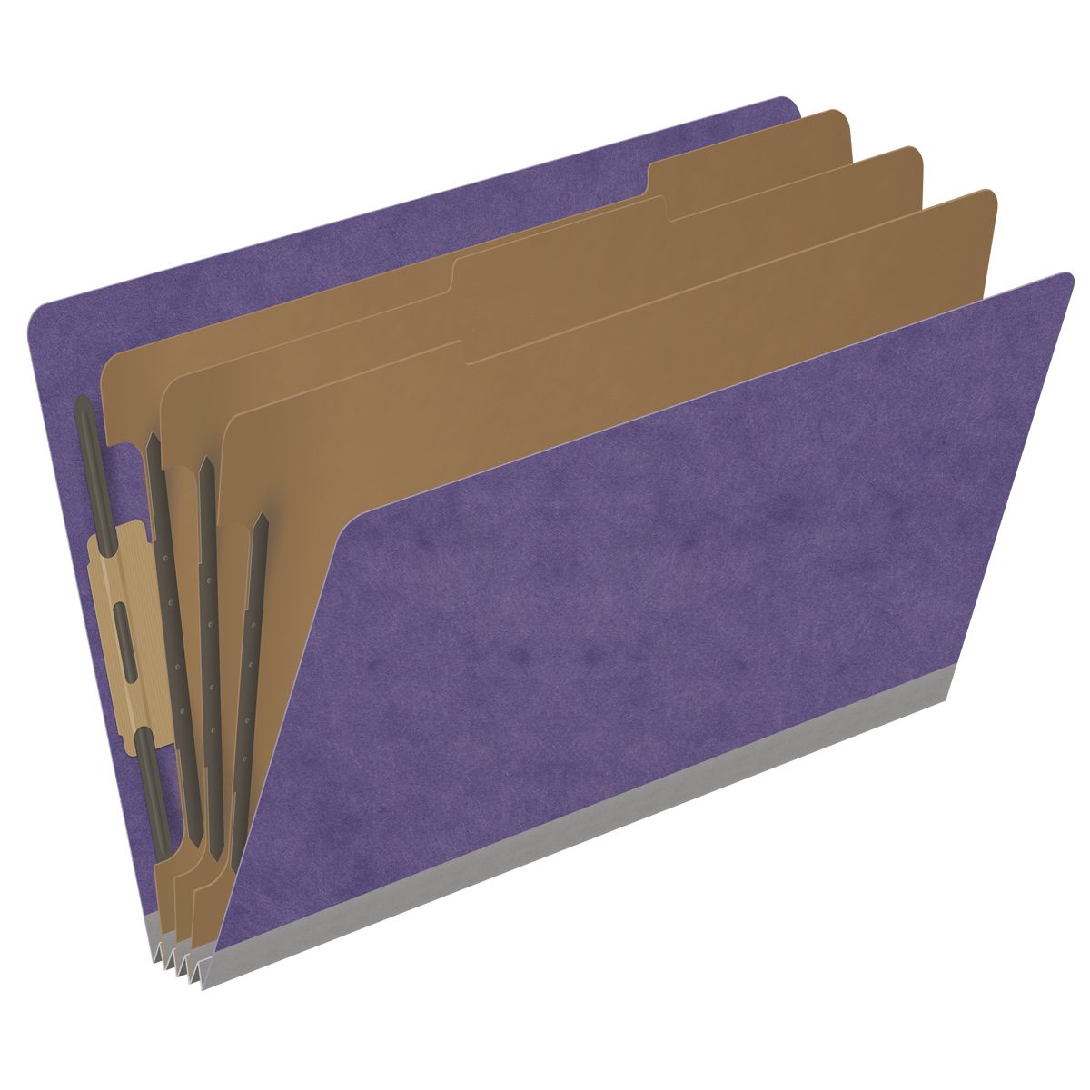 25 Pt. Pressboard Classification Folders, Full Cut End Tab, Legal Size, 3 Dividers (Box of 10)