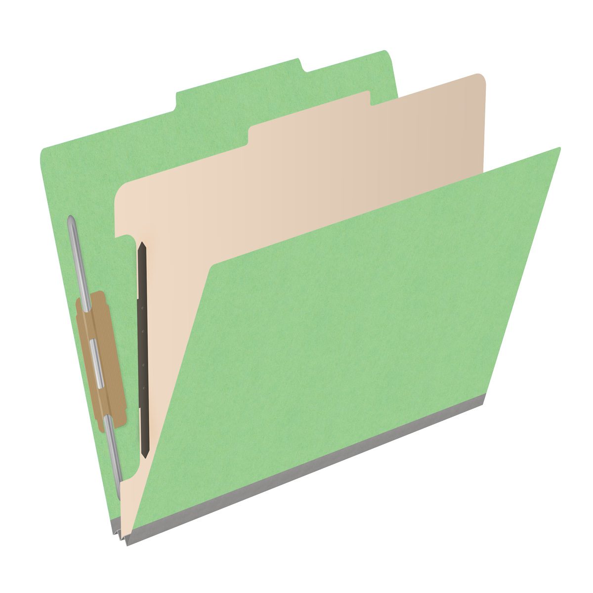 18 Pt. Classification Folders, 2/5 Cut ROC Top Tab, Letter Size, 1 Divider (Box of 10)