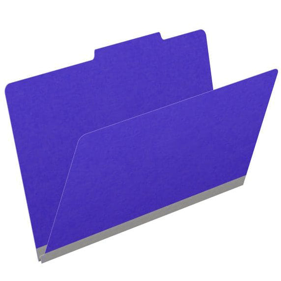 18 Pt. Classification Folders, 2/5 Cut ROC Top Tab, Legal Size (Box of 25)
