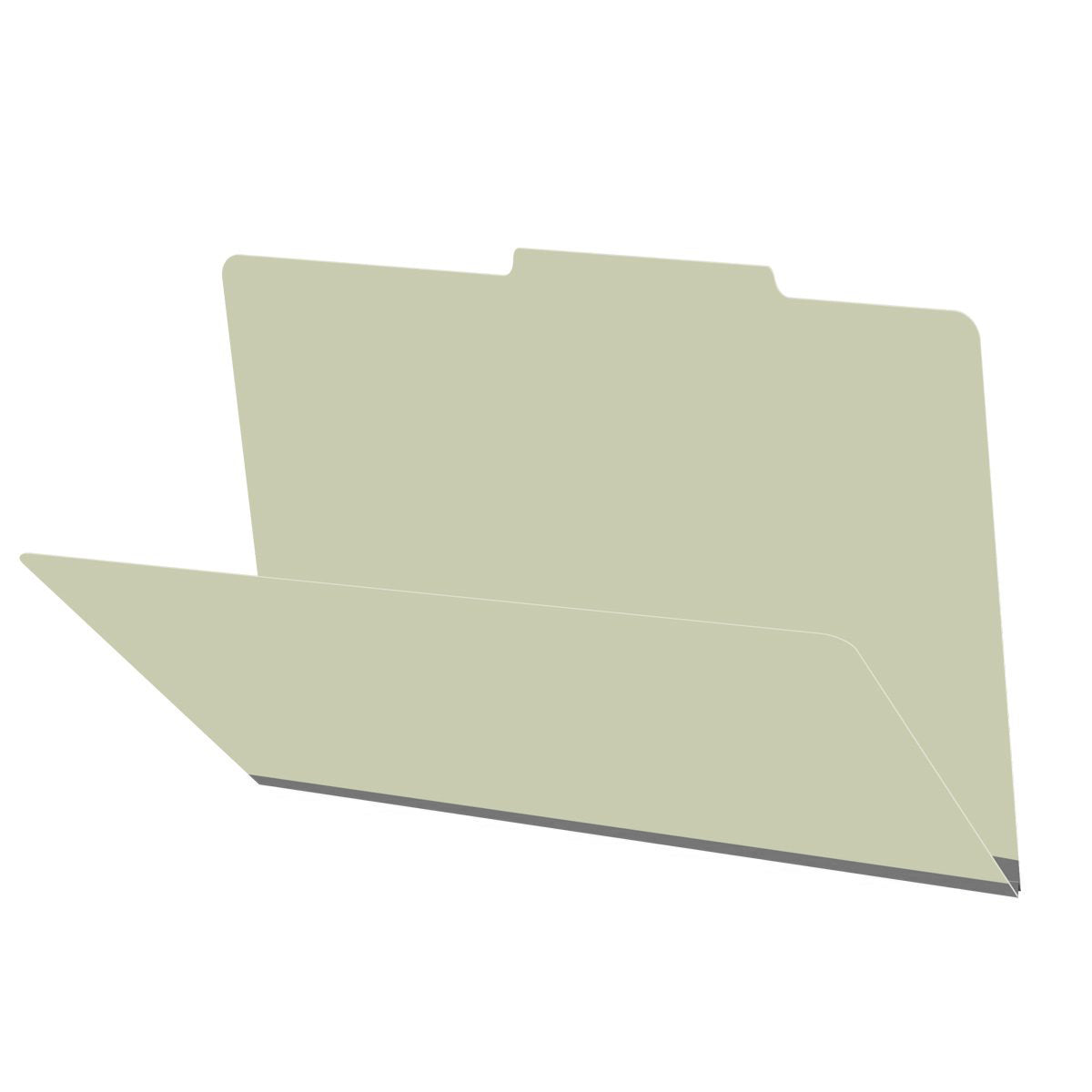 25 Pt. Pressboard Folders, 2/5 Cut ROC Top Tab, Legal Size (Box of 25)