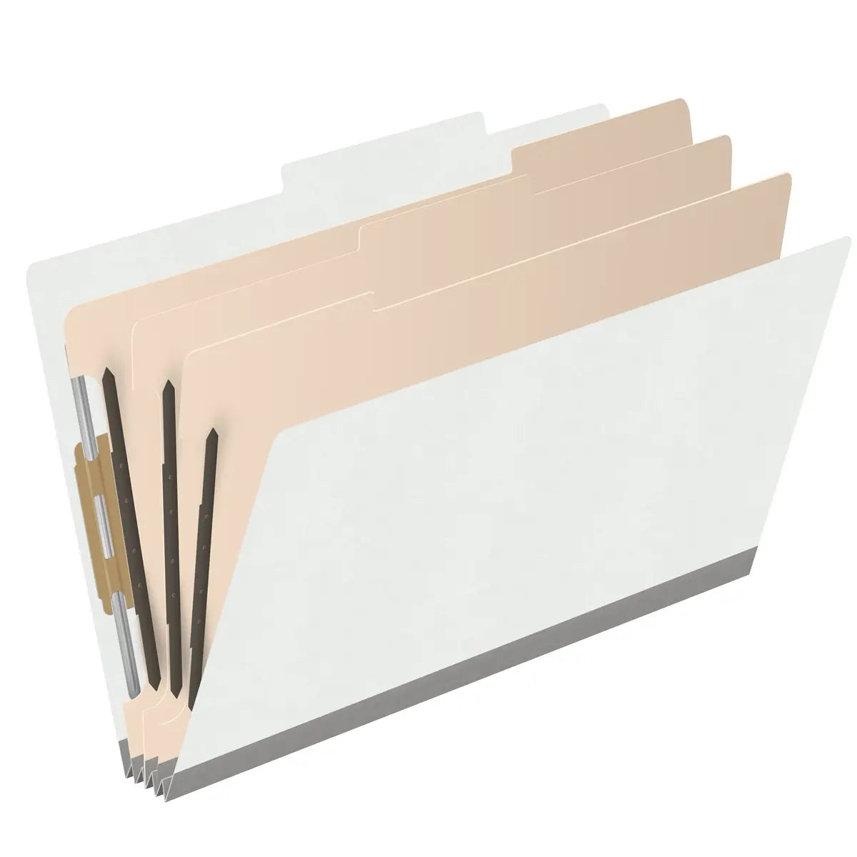 18 Pt. Classification Folders, 2/5 Cut ROC Top Tab, Legal Size, 3 Dividers (Box of 10)