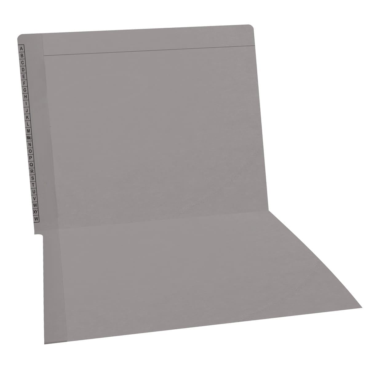 11 pt Kardex Match Folder, Reinforced Top and End Tab with A-Z Scale Printed on Left End Tab, Letter Size (Box of 100)