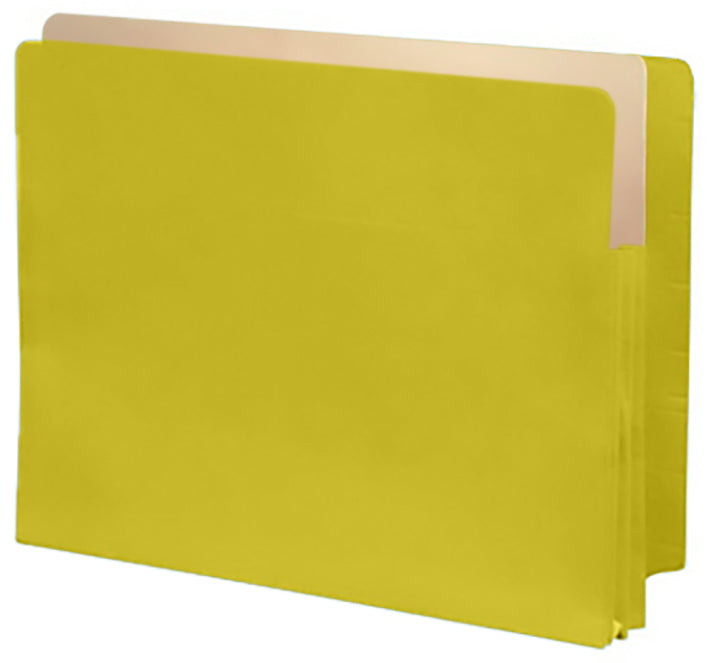 Color Expansion Pockets, Full End Tab, Paper Gussets, Letter Size, 1-3/4" Expansion (Carton of 250)